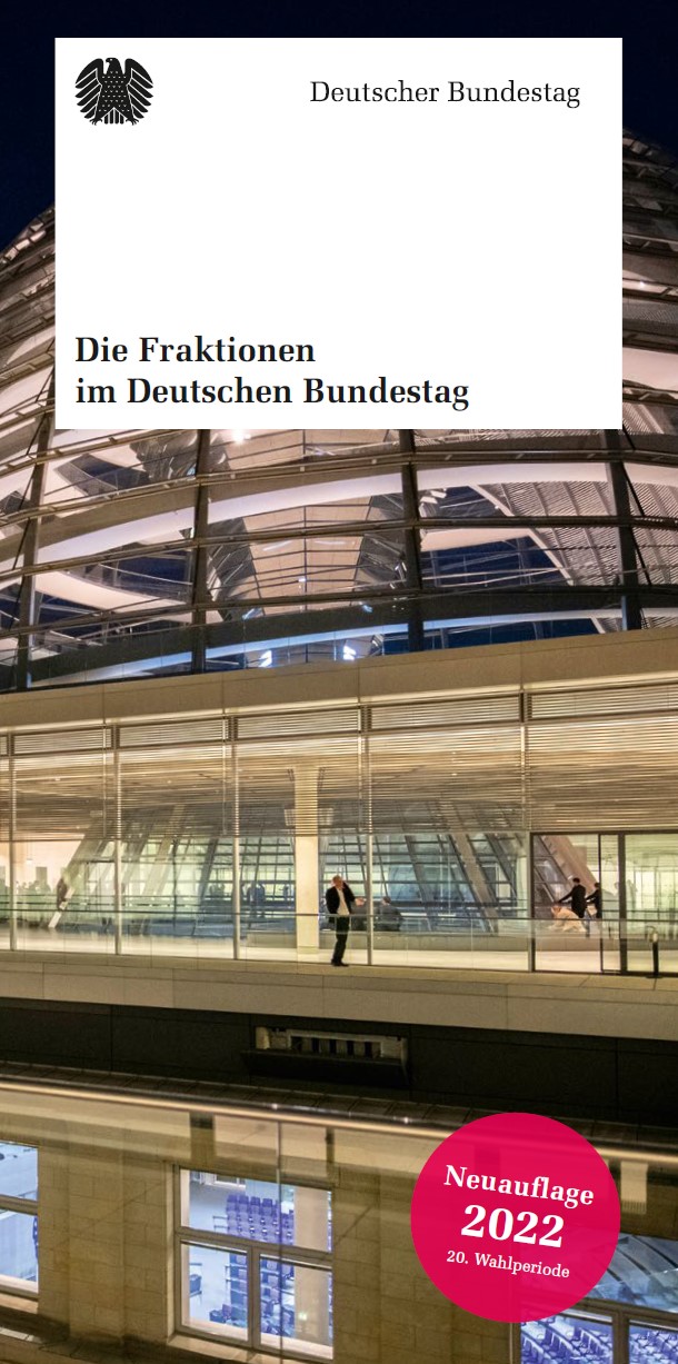 Flyer: Die Fraktionen des Deutschen Bundestages