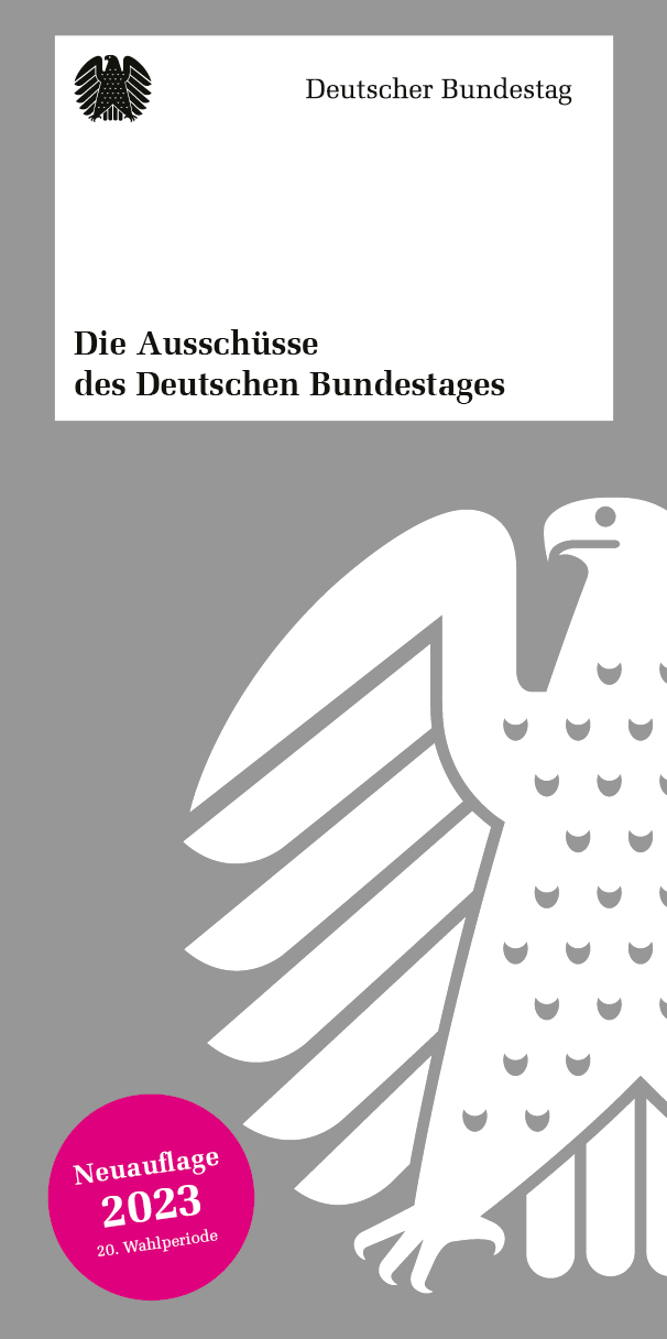 Flyer Die Ausschüsse des Deutschen Bundestages