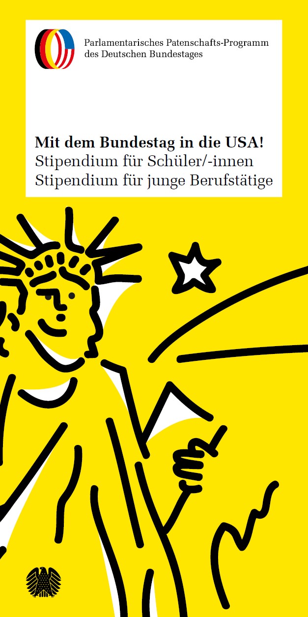 Flyer: Mit dem Bundestag in die USA!