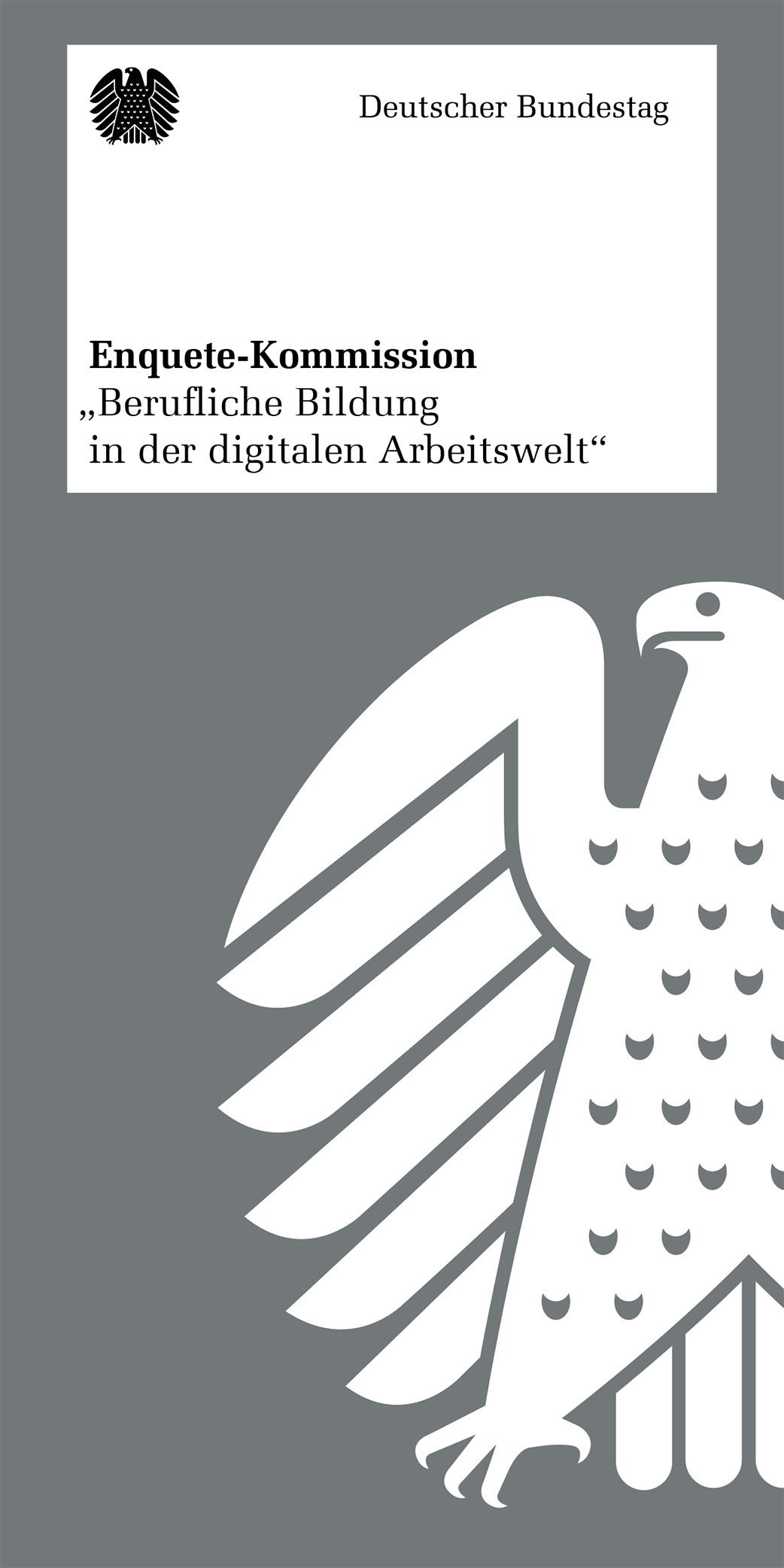 Flyer: Enquete-Kommission "Berufliche Bildung in der digitalen Arbeitswelt"