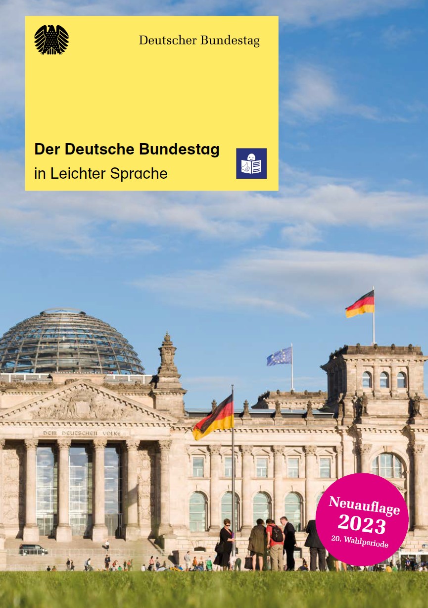 Broschüre: Der Deutsche Bundestag (Leichte Sprache)