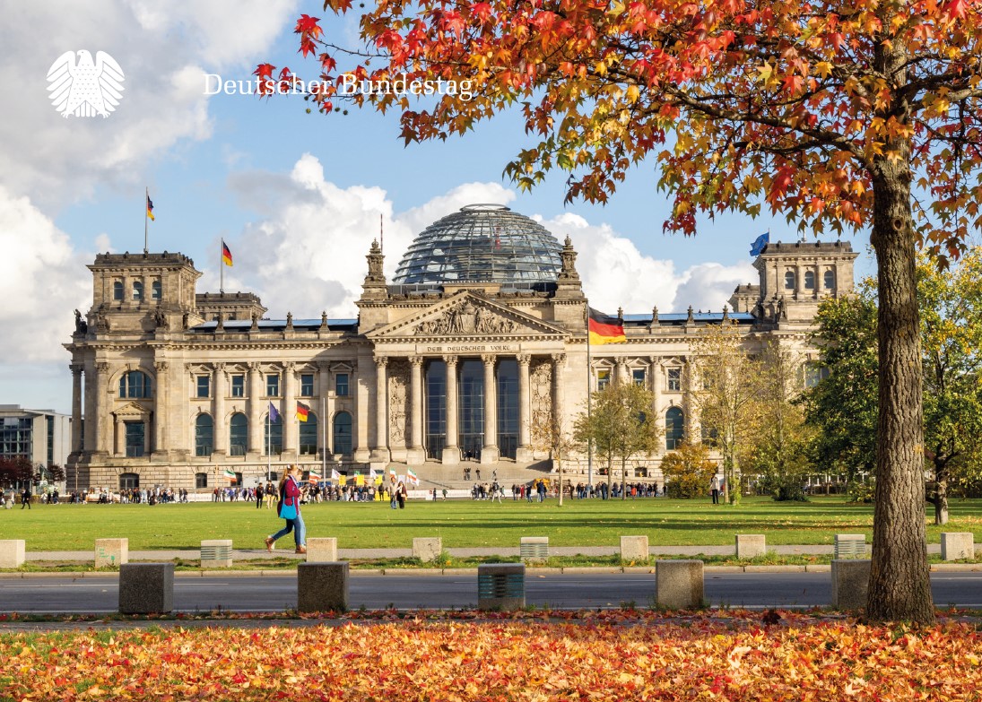 Postkarte - Reichstagsgebäude (Westansicht)