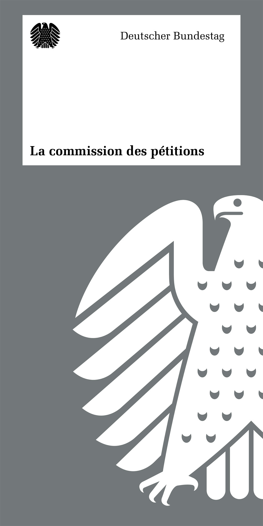 Flyer: Petitionsausschuss (französisch)