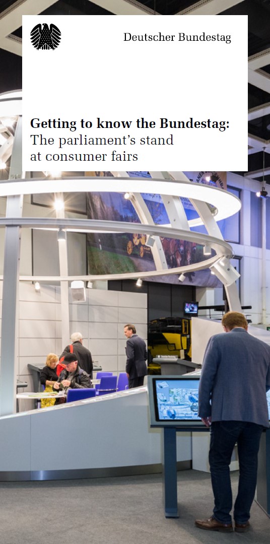 <span lang='en'>Getting to know the</span> Bundestag: <span lang='en'>The parliament’s stand at consumer fairs</span>